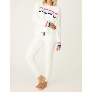 NEW PJ SALVAGE marshmallow party lounge set in powder white